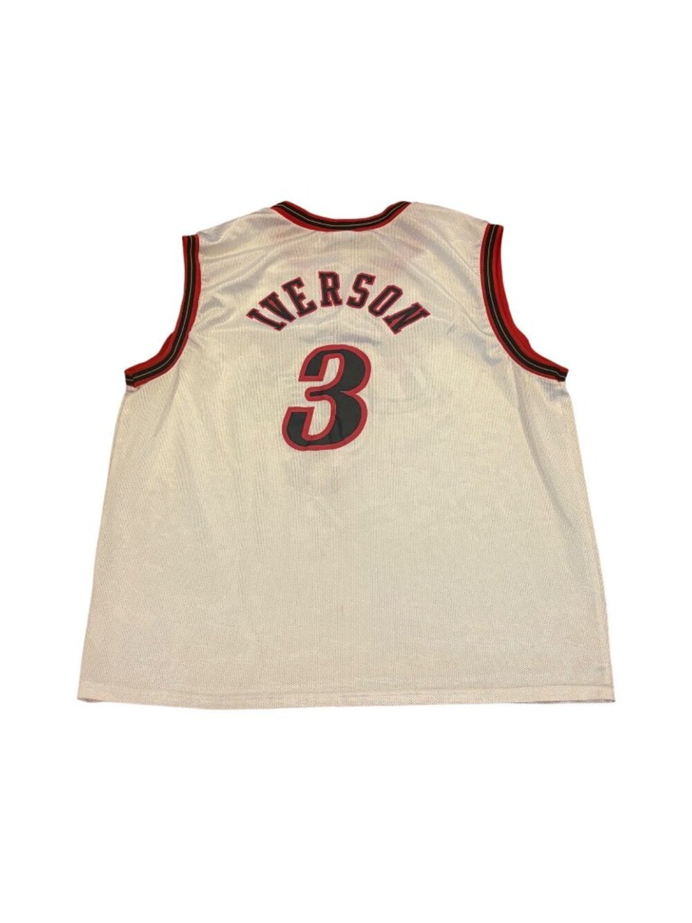 Vintage Champion Philadelphia 76ers Sixers Allen Iverson #3 NBA Jersey Men's 44